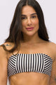 Top Faixa Dupla Face Listrado P&B