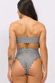 Biquíni Faixa Dupla Face e Calcinha Hot Pants Listrado P&B