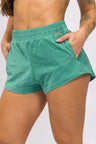 Short de Praia Texturizado Verde