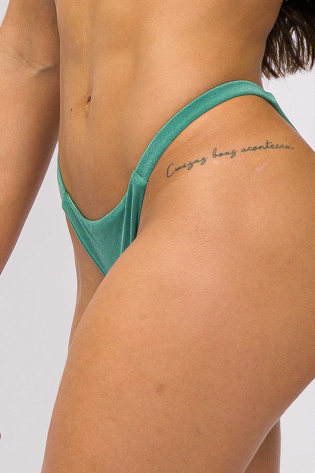 Calcinha Borboleta Texturizada Verde