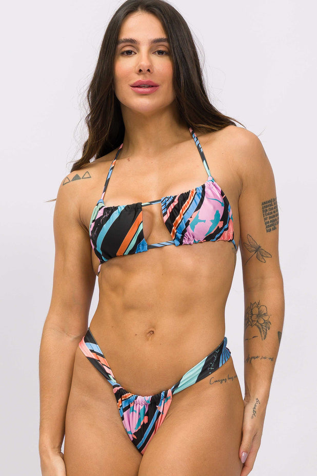 Biquíni Cortininha Quadrada com Calcinha Cortininha Coragem