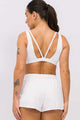 Short com Fenda Branco