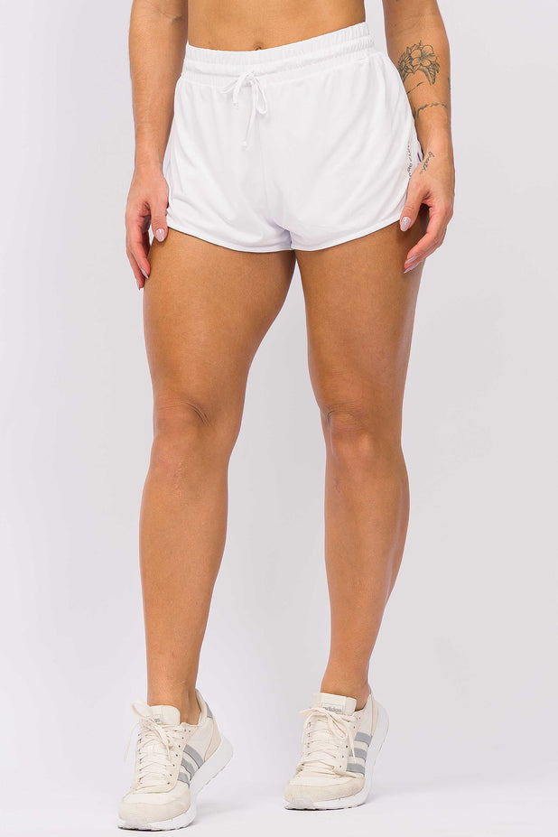 Short com Fenda Branco