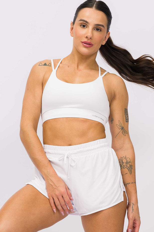 Top Strappy com Bojo Branco