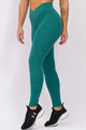 Legging Modeladora com Cós Transpassado Botanical