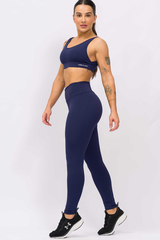 Legging de Poliamida Premium Marinho