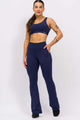 Calça Flare Modeladora com Bolso Marinho