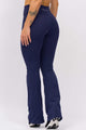 Calça Flare Modeladora com Bolso Marinho