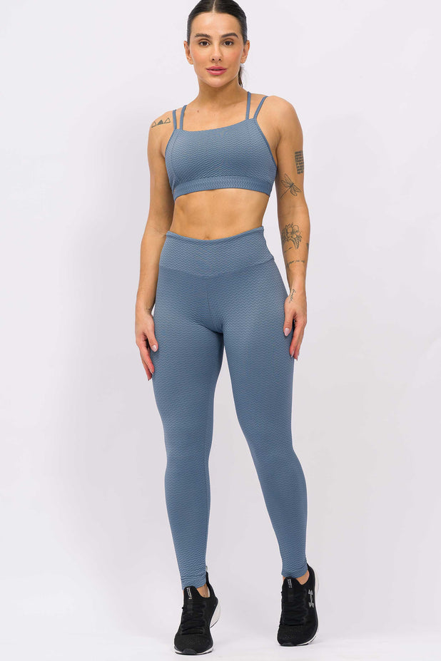Legging Texturizada China Blue