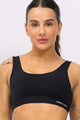 Top com Tiras nas Costas e Bojo Preto