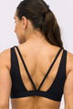 Top com Tiras nas Costas e Bojo Preto