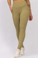 Legging com Bolsos na Frente Textura Bege