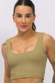 Cropped Regata Texturizado Bege