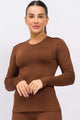 Blusa Térmica Manga Longa Marrom