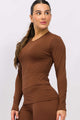 Blusa Térmica Manga Longa Marrom