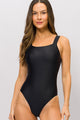 Body Decote Quadrado Preto