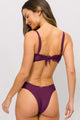 Biquíni Top Transpassado e Calcinha Bombom Roxo Deluxe
