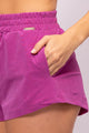 Short de Praia Texturizado Rosa