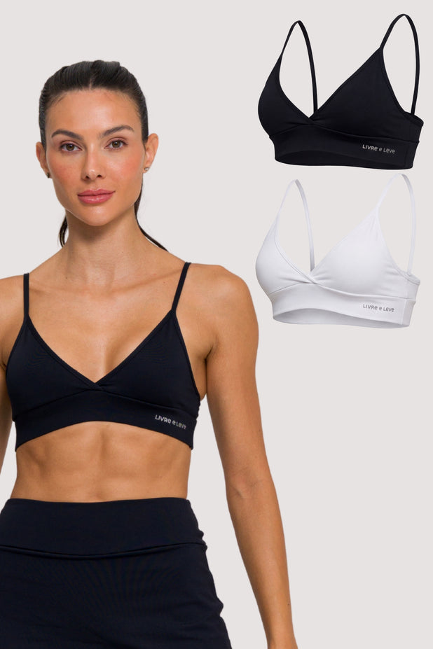 Kit 2 com Tops Slim com Regulagem