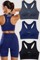 Kit 3 Top Corrida com Bolso nas Costas