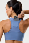 Top Nadador com Bolso Azul Pacífico