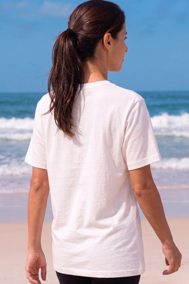 T-Shirt Algodão Bra Sil Sil Sil Off White