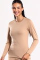 Blusa Manga Longa Térmica Bege