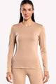 Blusa Manga Longa Térmica Bege