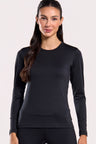 Blusa Manga Longa Térmica Flanelada Preta