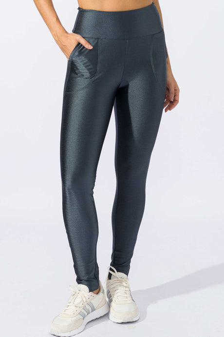 Legging com Bolso Texturizada Storm