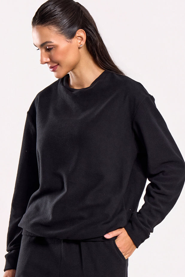 Casaco Térmico de Fleece Preto