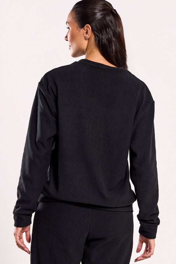 Casaco Térmico de Fleece Preto