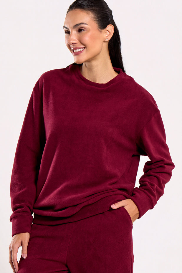 Casaco Térmico de Fleece Vinho