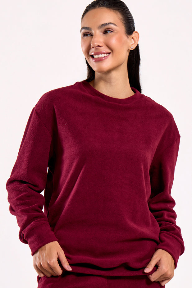Casaco Térmico de Fleece Vinho