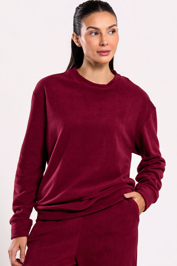 Casaco Térmico de Fleece Vinho