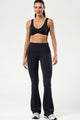 Conjunto Top Regata e Flare Cós de Virar Preto