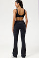 Conjunto Top Regata e Flare Cós de Virar Preto