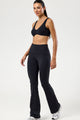 Conjunto Top Regata e Flare Cós de Virar Preto