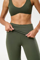 Calça Flare com Cós de Virar Verde