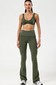 Conjunto Top Regata e Flare Cós de Virar Verde
