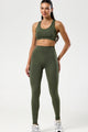 Conjunto Top e Legging Cós em V Verde