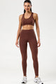 Conjunto Top e Legging Cós em V Marrom
