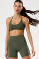 Conjunto Top e Bermuda Cós em V Verde