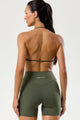 Conjunto Top e Bermuda Cós em V Verde
