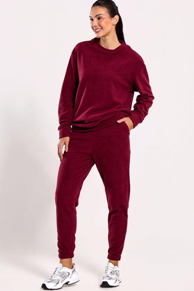 Conjunto Térmico de Fleece Vinho