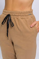 Calça de Fleece Bege