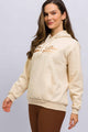 Casaco de Moletom com Capuz Free Spirit Bege