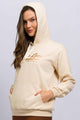 Casaco de Moletom com Capuz Free Spirit Bege