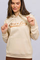 Casaco de Moletom com Capuz Free Spirit Bege