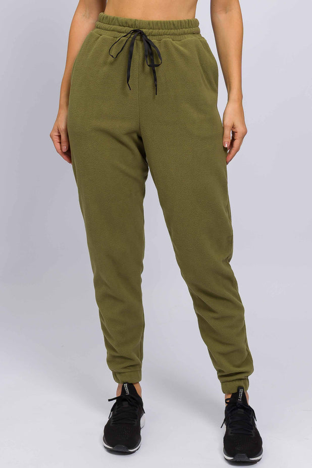 Calça de Fleece Verde